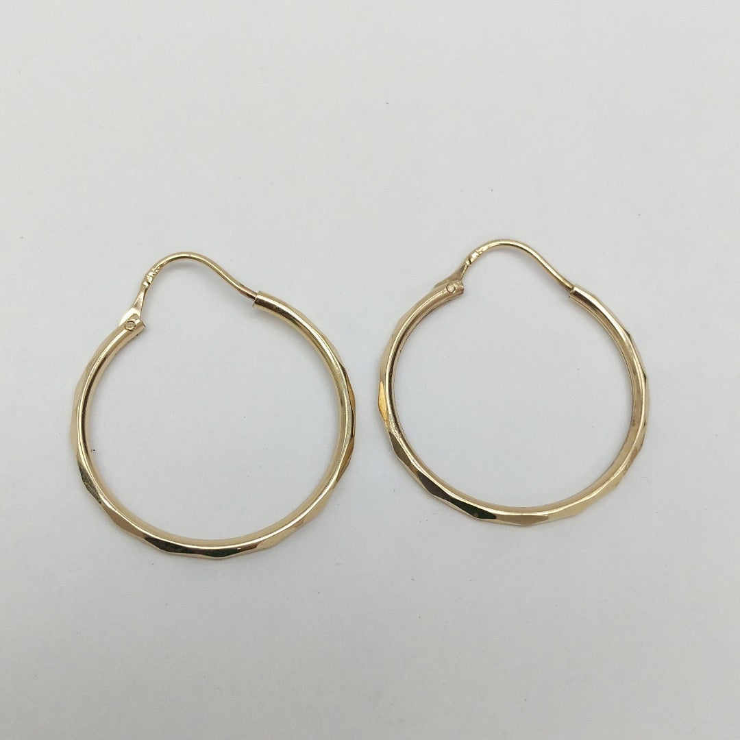 ARRACADAS PAR ORO 14 K 1.5 GRMS (SEMINUEVO)
