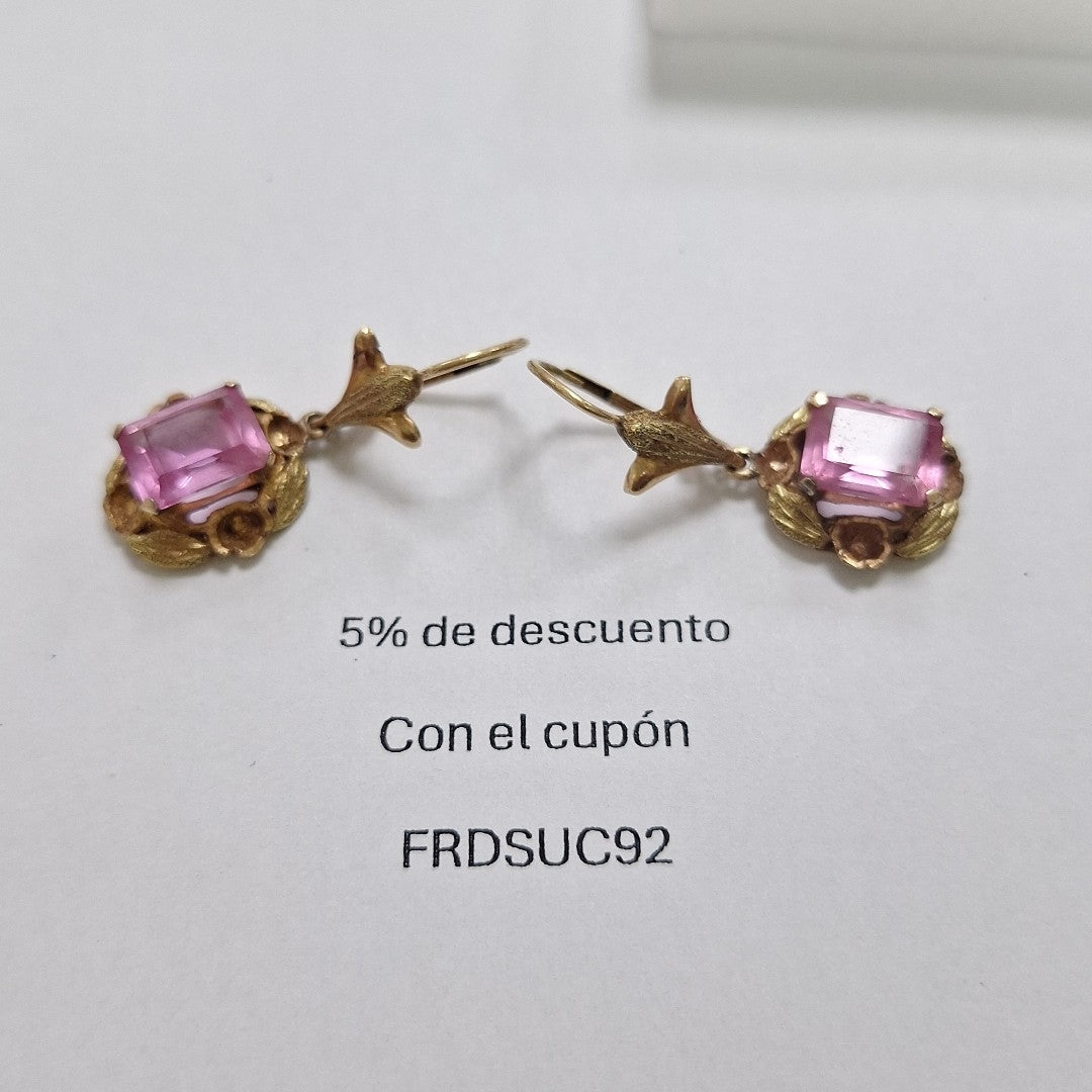 ARETES PAR ORO 14 K 8,20 GRMS (SEMINUEVO)