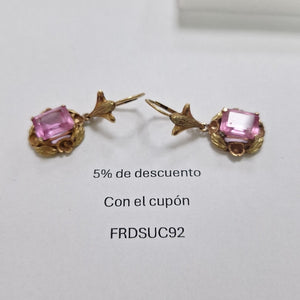 ARETES PAR ORO 14 K 8,20 GRMS (SEMINUEVO)