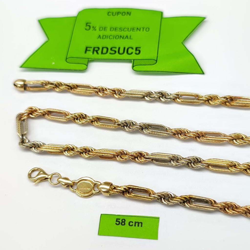 CADENA ORO 14 K 21.5 GRMS (SEMINUEVO)