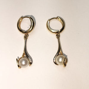 ARETES PAR ORO 14 K 3.8 GRMS (SEMINUEVO)