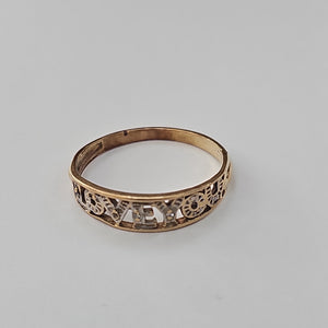 ANILLO DE GRADUACIÓN ORO 10 K 1.7 GRMS (SEMINUEVO)