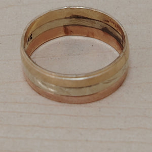 ANILLITO ORO COMBINADO 14 K 3,60 GRMS (SEMINUEVO)