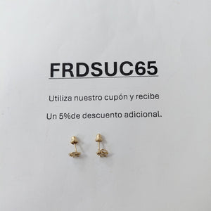BROQUELES PAR ORO 10 K 0.5 GRMS (SEMINUEVO)