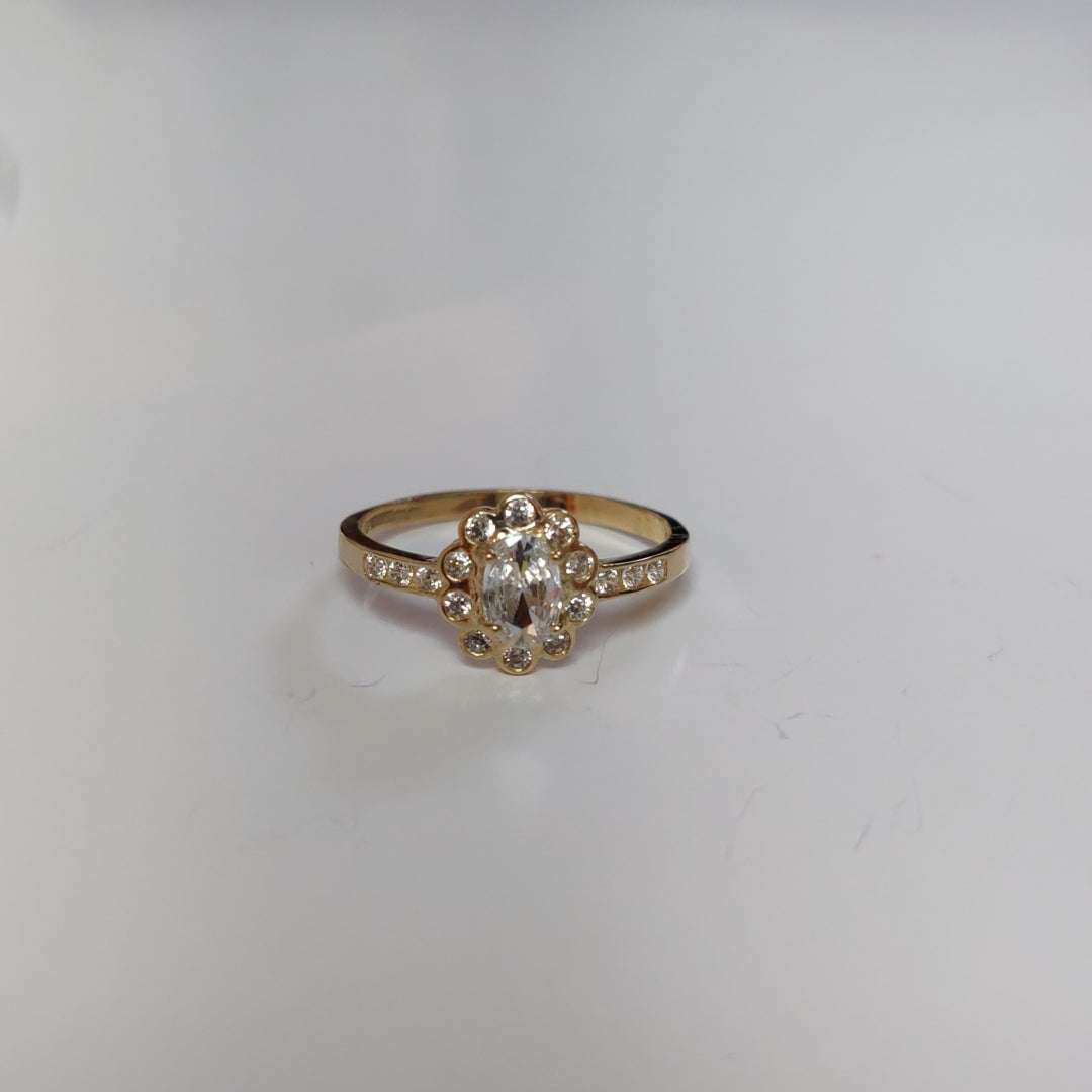ANILLITO CON CIRCONIAS 14K 7 TALLA 1.5 GR ADP 60 (NUEVO)