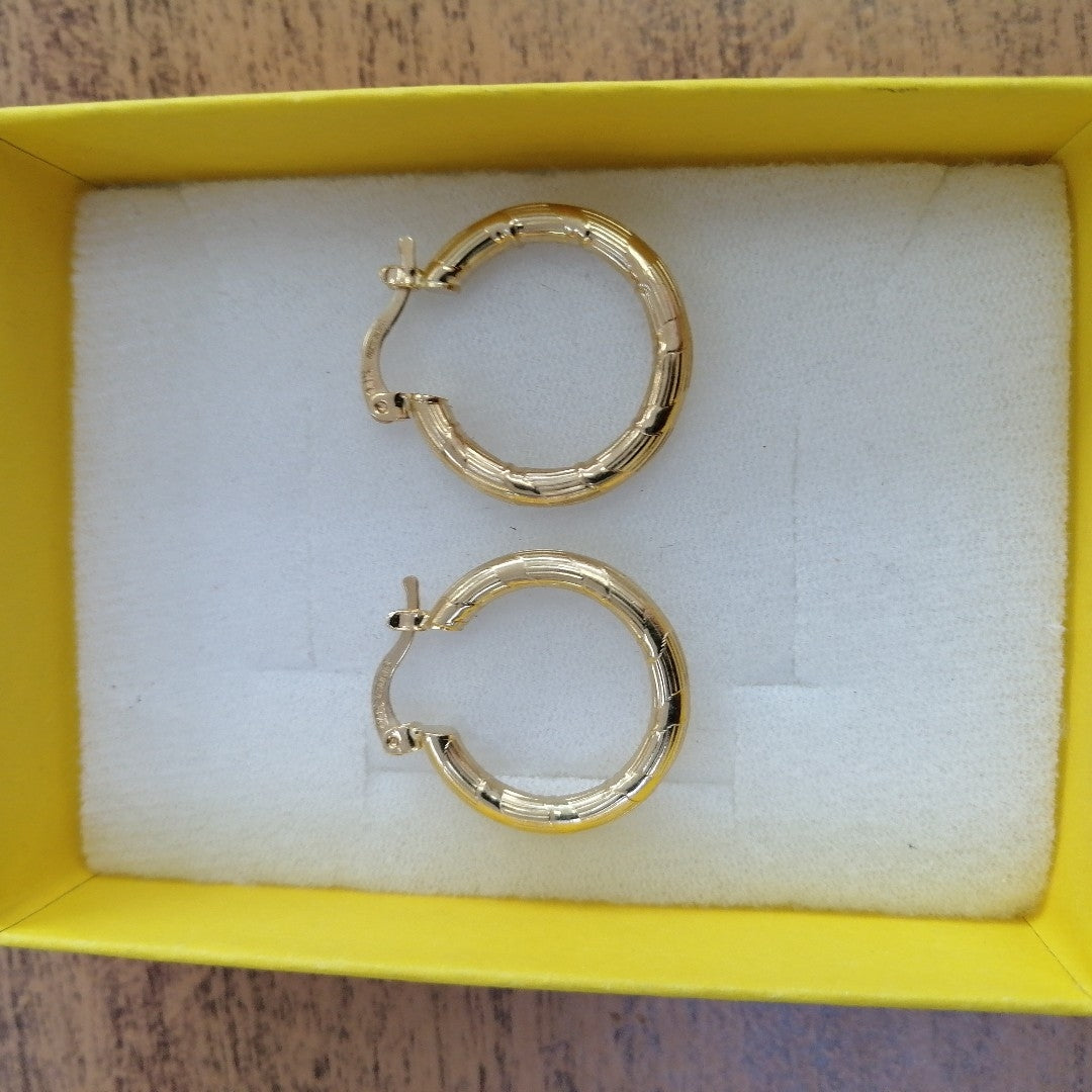 ARETES ARRACADAS 14K 2.7 GR (NUEVO)