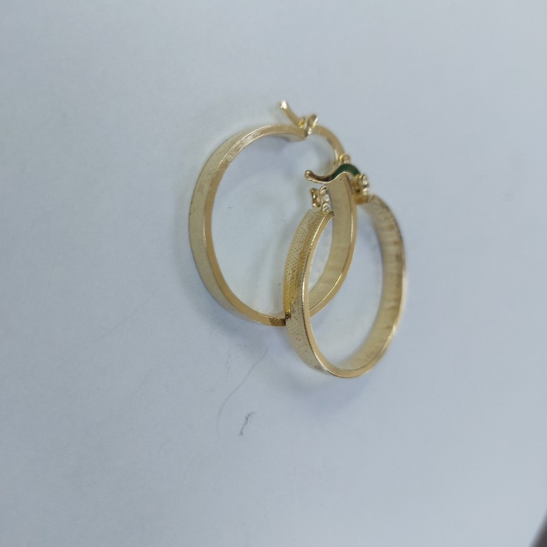 ARETES ARRACADAS CON NUMEROS ROMANOS 14K 2.8 GR ETT 01 (NUEVO)