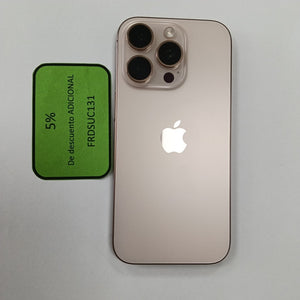 CELULAR APPLE IPHONE 16 PRO A3292 (2024) 128 GB 8 GB RAM (SEMINUEVO)