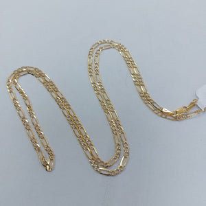 CADENA TEJIDO 3X1 DIAMANTADA 14K 60CM 5.2GR FPR06060 (NUEVO)
