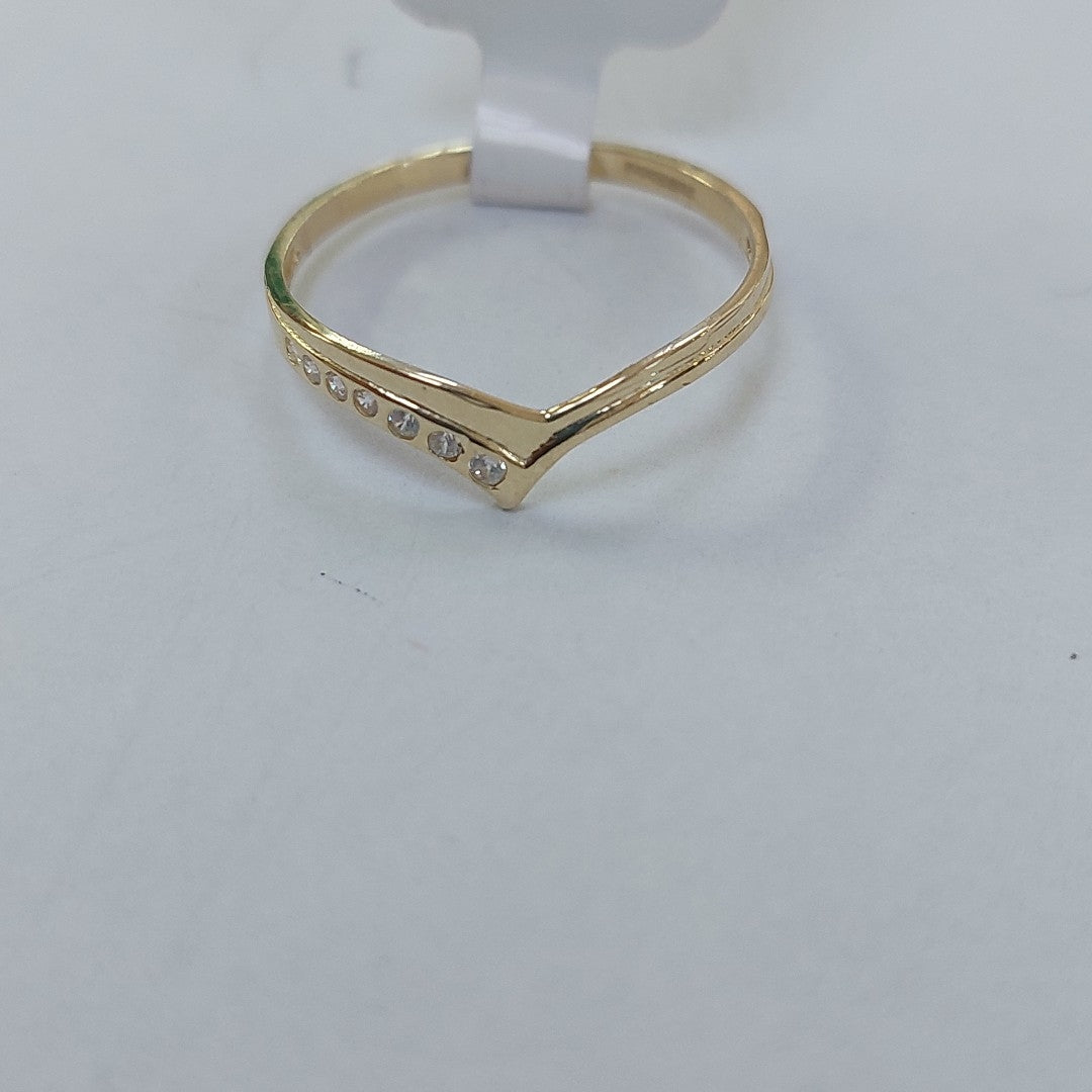 ANILLO CON CIRCONIAS 14K 7 TALLA 1 GR ET 03 (NUEVO)