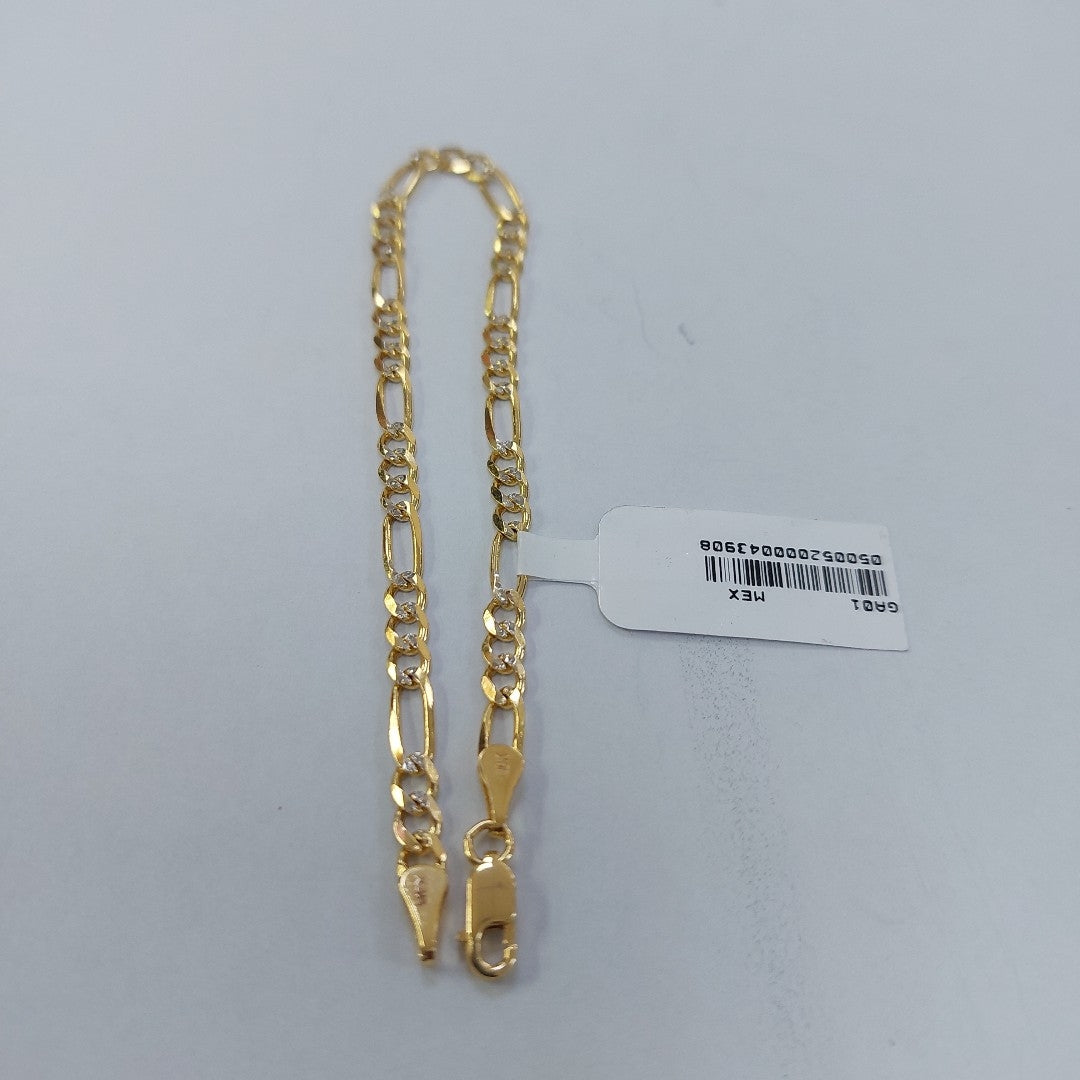 PULSERA 3X1 DIAMANTADO 10K 21 CM 4.8 GR (NUEVO)