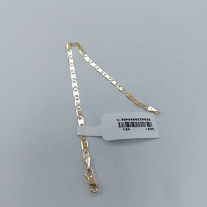 PULSERA TEJIDO GUCHI ESPEJO COMBINADO 10K 18CM 2.1GR GUCHIESPEJO060 (NUEVO)