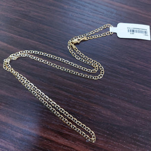 CADENA TEJIDO GUCHI DIAMANTADA 14K 55CM 4.8GR MPR060 (NUEVO)