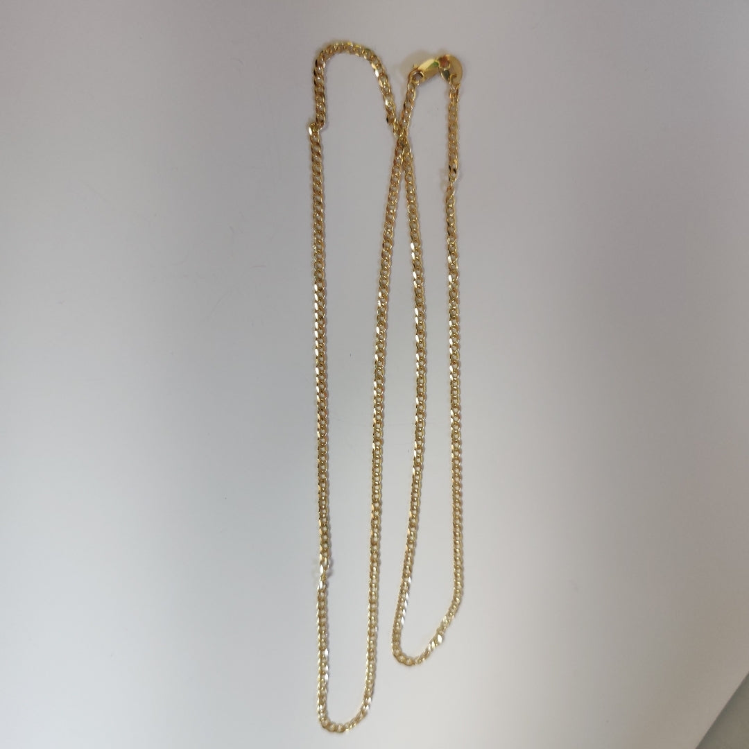 CADENA TEJIDO BARBADA 14K 55CM 4GR BP050 (NUEVO)