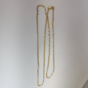 CADENA TEJIDO BARBADA 14K 55CM 4GR BP050 (NUEVO)