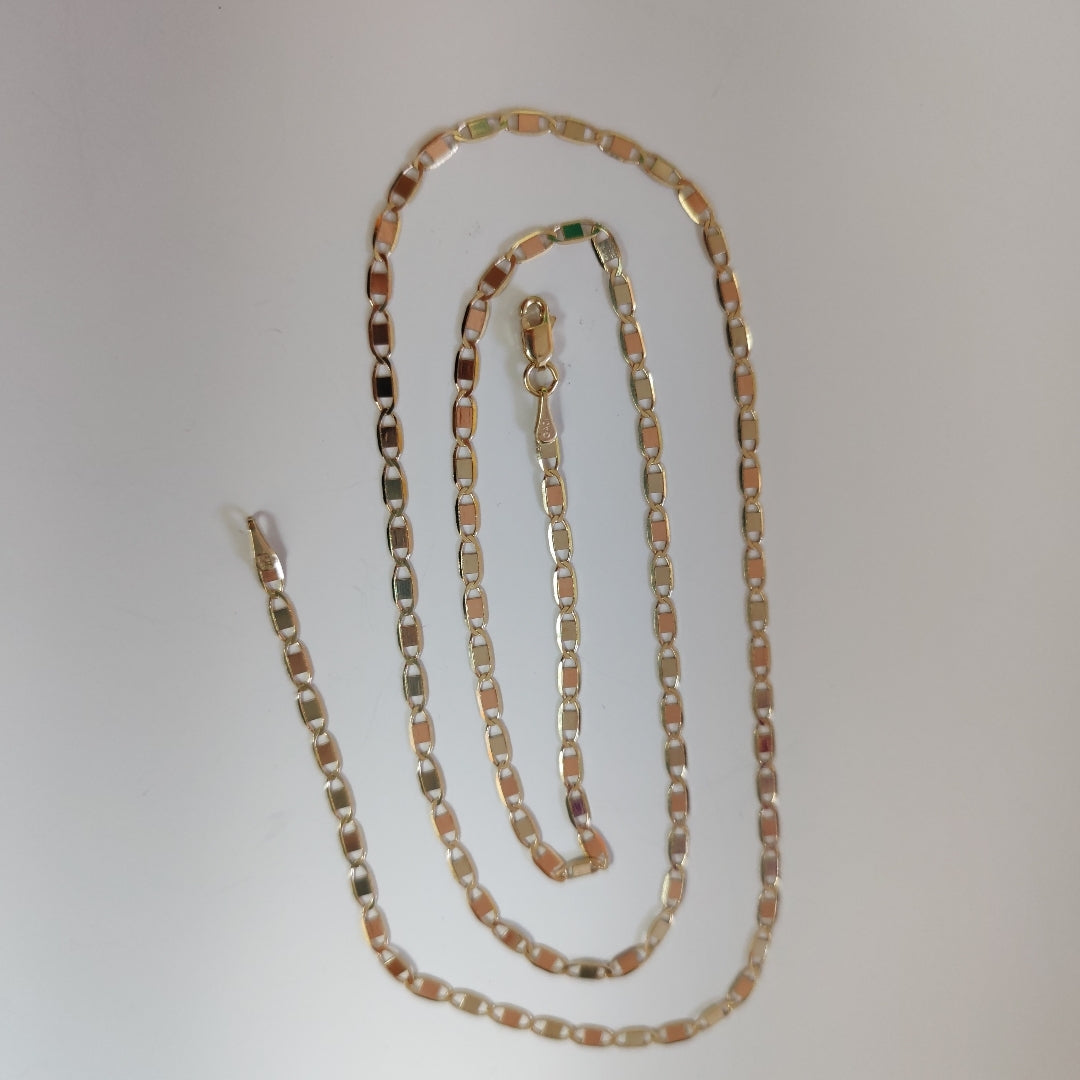 CADENA TEJIDO GUCHI ESPEJO COMBINADO 10K 60CM 4.7GR GUCHIESPEJO050 (NUEVO)