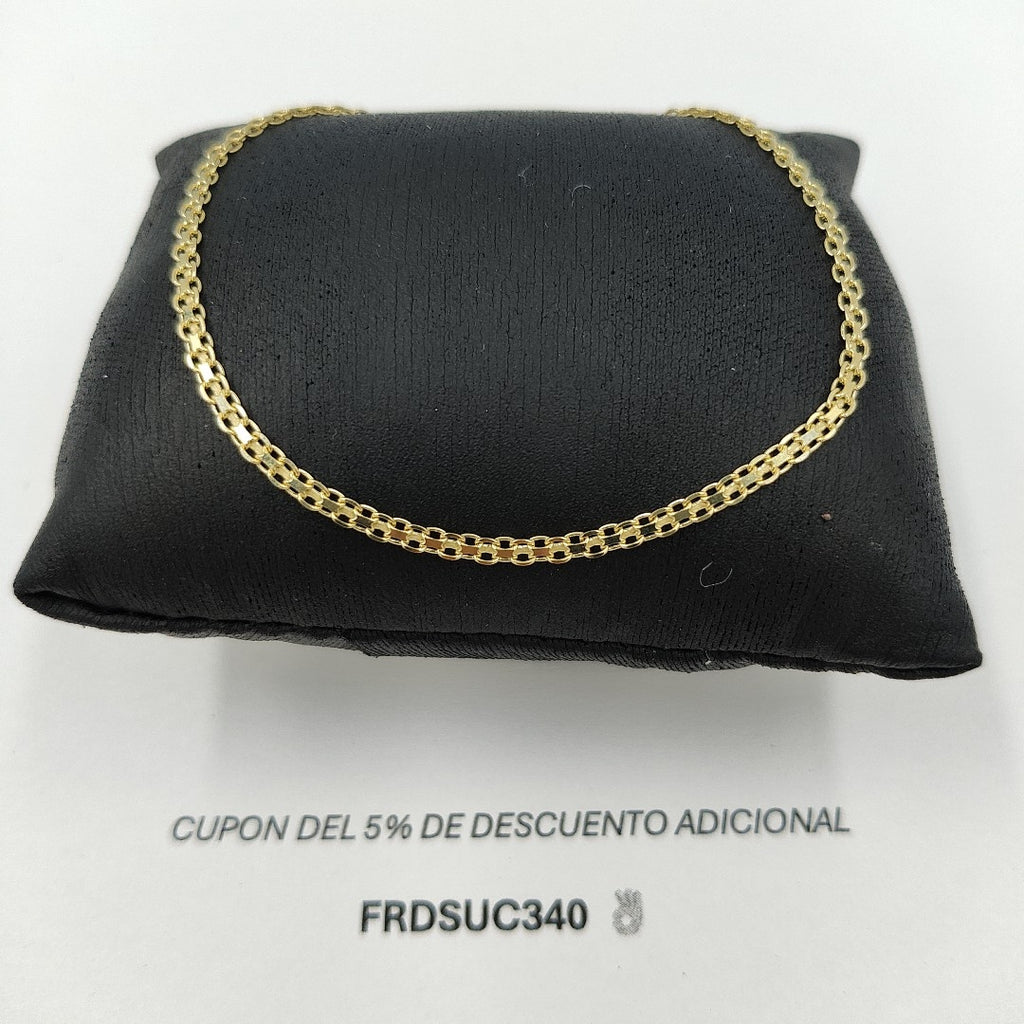 PULSERA TEJIDO CHINO 14K 21 CM 2.7 GR BISMARRK 21 (NUEVO)