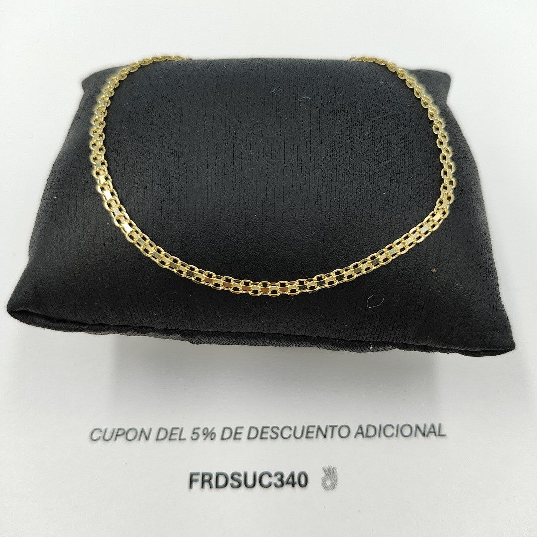 PULSERA TEJIDO CHINO 14K 21 CM 2.7 GR BISMARRK 21 (NUEVO)