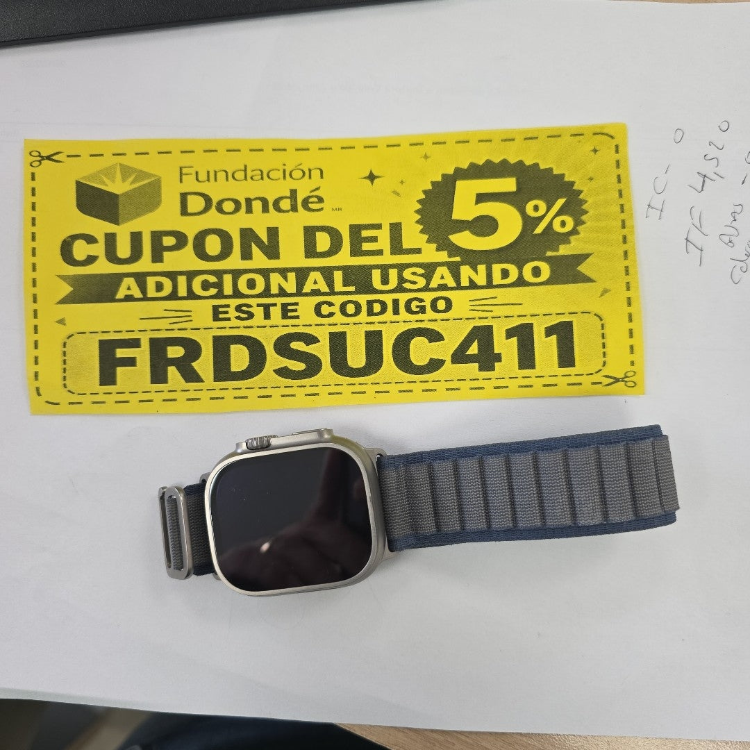 SMARTWATCH APPLE ULTRA 2 TITANIO A2986 49 MM GPS + CELULAR (SEMINUEVO)