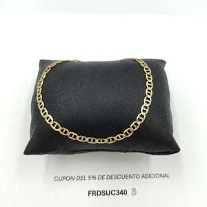 PULSERA TEJIDO GUCHI DIAMANTADA 14K 21CM 3.5GR MPR100 (NUEVO)