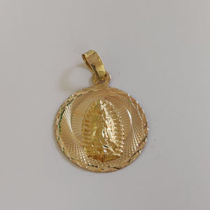 DIJE MEDALLA RELIGIOSA 14K 0.9 GR MR 6 (NUEVO)