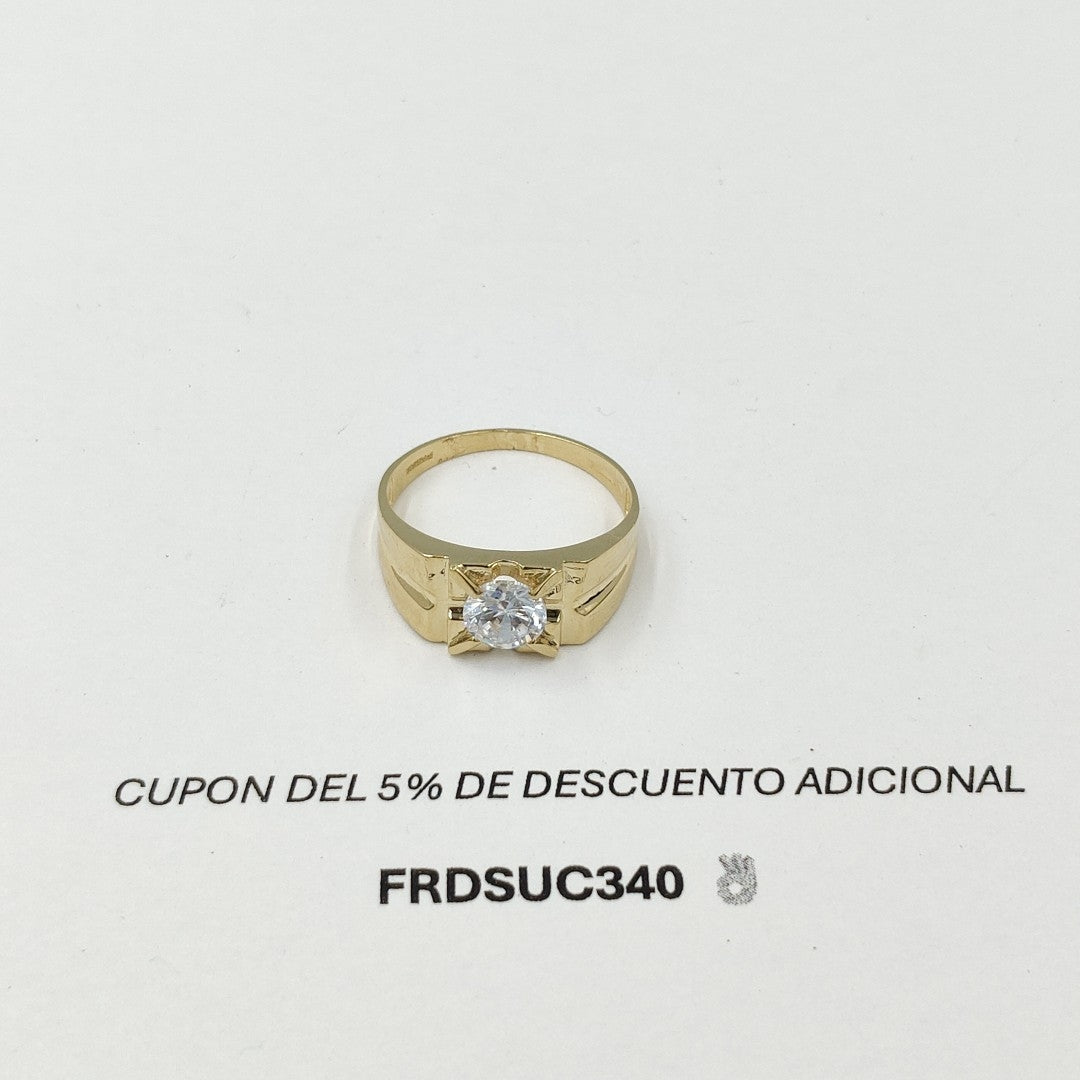 ANILLO CON CIRCONIA 14K 12 TALLA 4.2 GR ACB 32 (NUEVO)