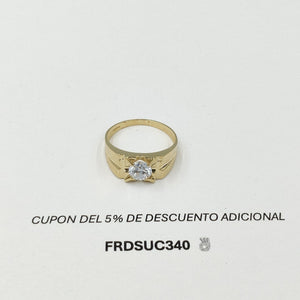 ANILLO CON CIRCONIA 14K 12 TALLA 4.2 GR ACB 32 (NUEVO)
