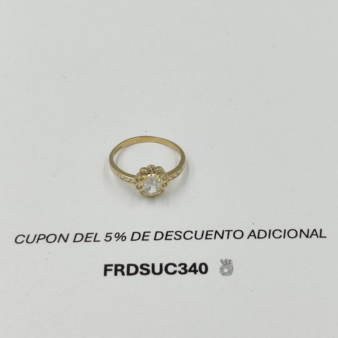 ANILLITO CON CIRCONIAS 14K 7 TALLA 1.6 GR ADP 60 (NUEVO)