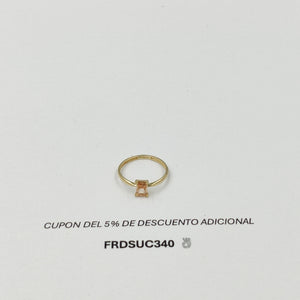 ANILLITO CON PIEDRA COLOR 14K 7 TALLA 1.2 GR ADR 119 (NUEVO)