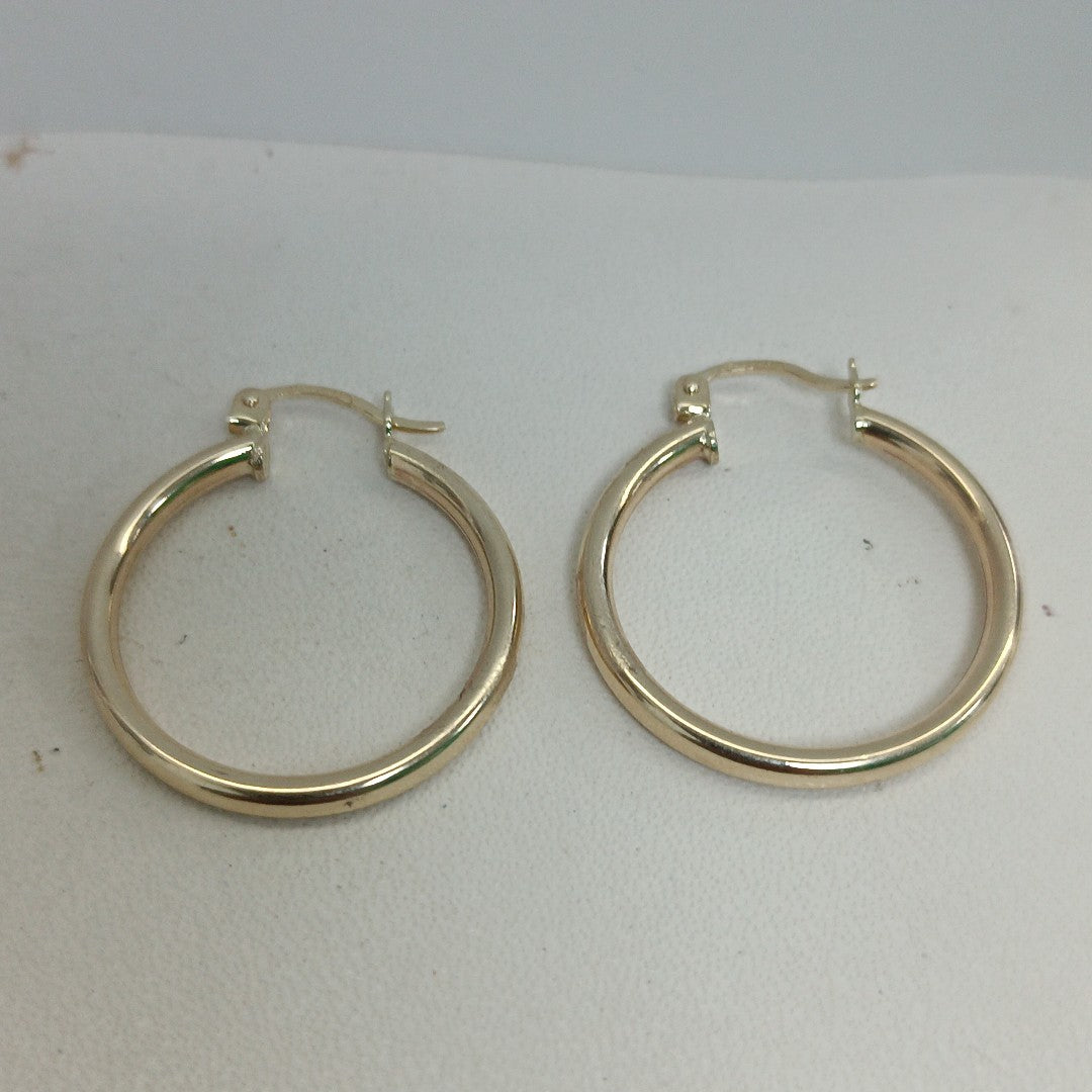 ARETES ARRACADAS LISAS 10K TALLA 2.5 GR (NUEVO)
