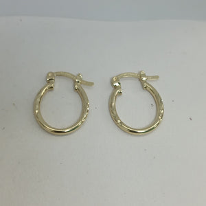 ARETES ARRACADAS LABRADAS 14K 1 GR ET 02 (NUEVO)
