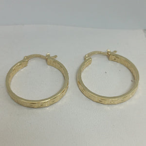 ARETES ARRACADAS CON GRECAS 14K 2.6 GR ETRE 4 (NUEVO)