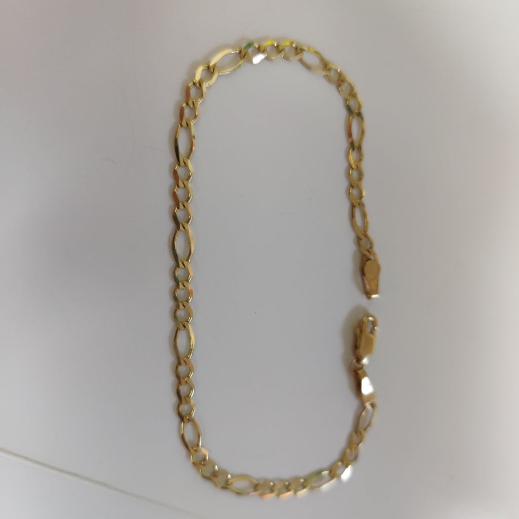 PULSERA TEJIDO 3X1 14K 21 CM 3.6 GR (NUEVO)