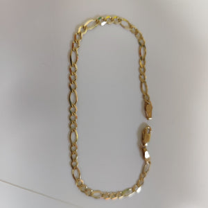 PULSERA TEJIDO 3X1 14K 21 CM 3.6 GR (NUEVO)