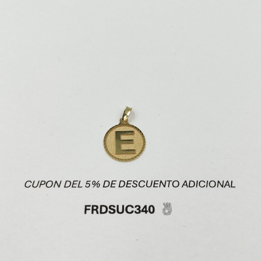 DIJE INICIAL E 14K 1.3 GR DLO 06 E (NUEVO)
