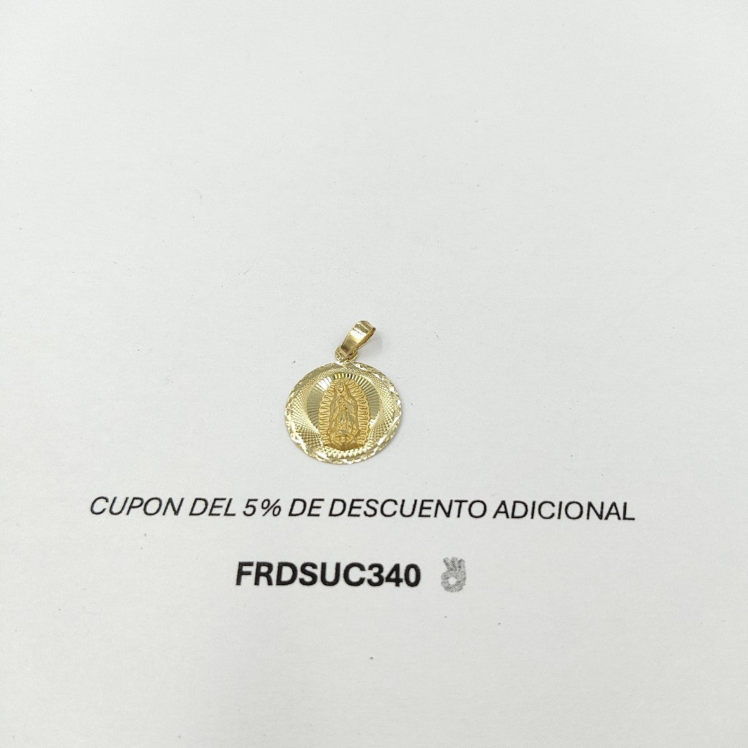 DIJE MEDALLA RELIGIOSA 14K 0.8 GR MR 6 (NUEVO)