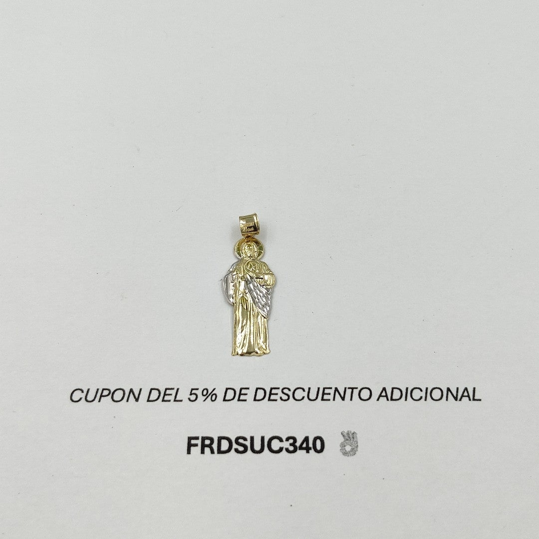 DIJE SAN JUDAS COMBINADO 14K 0.6 GR DCSJ 1 (NUEVO)
