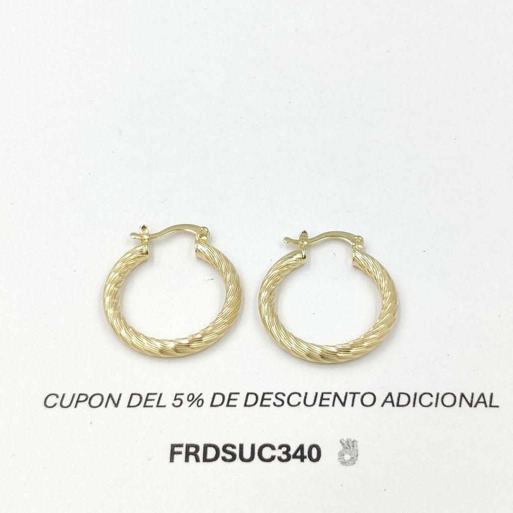 ARETES ARRACADAS TORZAL 14K 2.4 GR ET 03 (NUEVO)