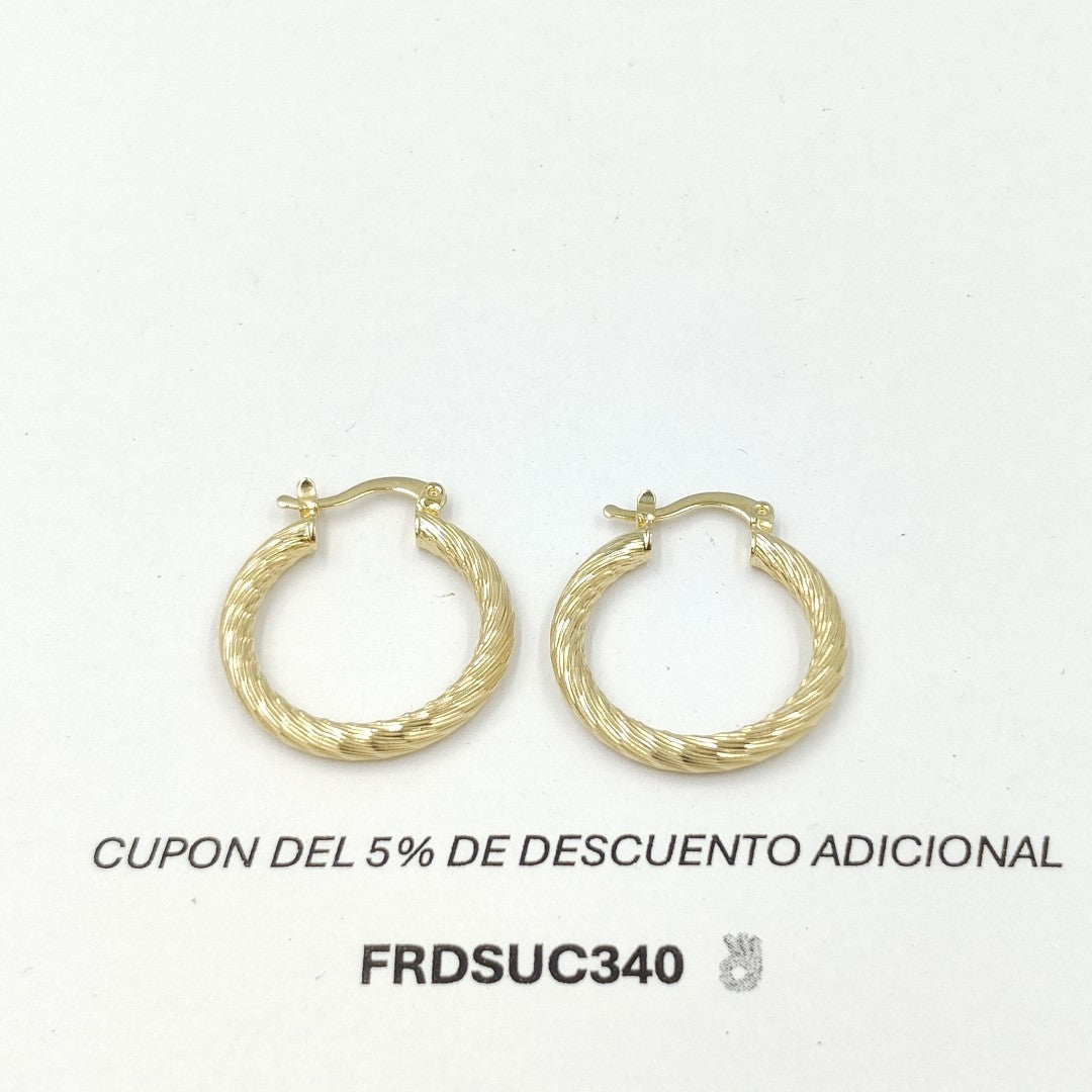 ARETES ARRACADAS TORZAL 14K 2.4 GR ET 03 (NUEVO)