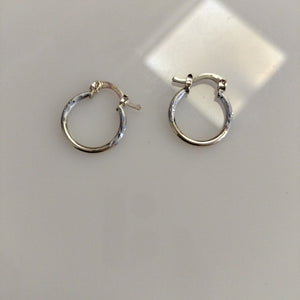 ARETES ARRACADAS COMBINADAS 14K 1.1 GR (NUEVO)