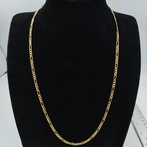 CADENA TEJIDO 3X1 DIAMANTADA 14K 60CM 9GR FPR08060 (NUEVO)