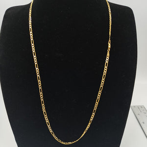 CADENA TEJIDO 3X1 DIAMANTADA 14K 60CM 8.8GR FDR08060 (NUEVO)