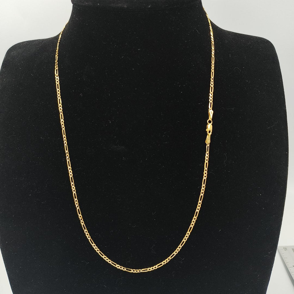 CADENA TEJIDO 3X1 DIAMANTADA 14K 50CM 3.1GR FPR05050 (NUEVO)