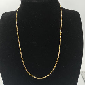 CADENA TEJIDO 3X1 DIAMANTADA 14K 50CM 3.1GR FPR05050 (NUEVO)
