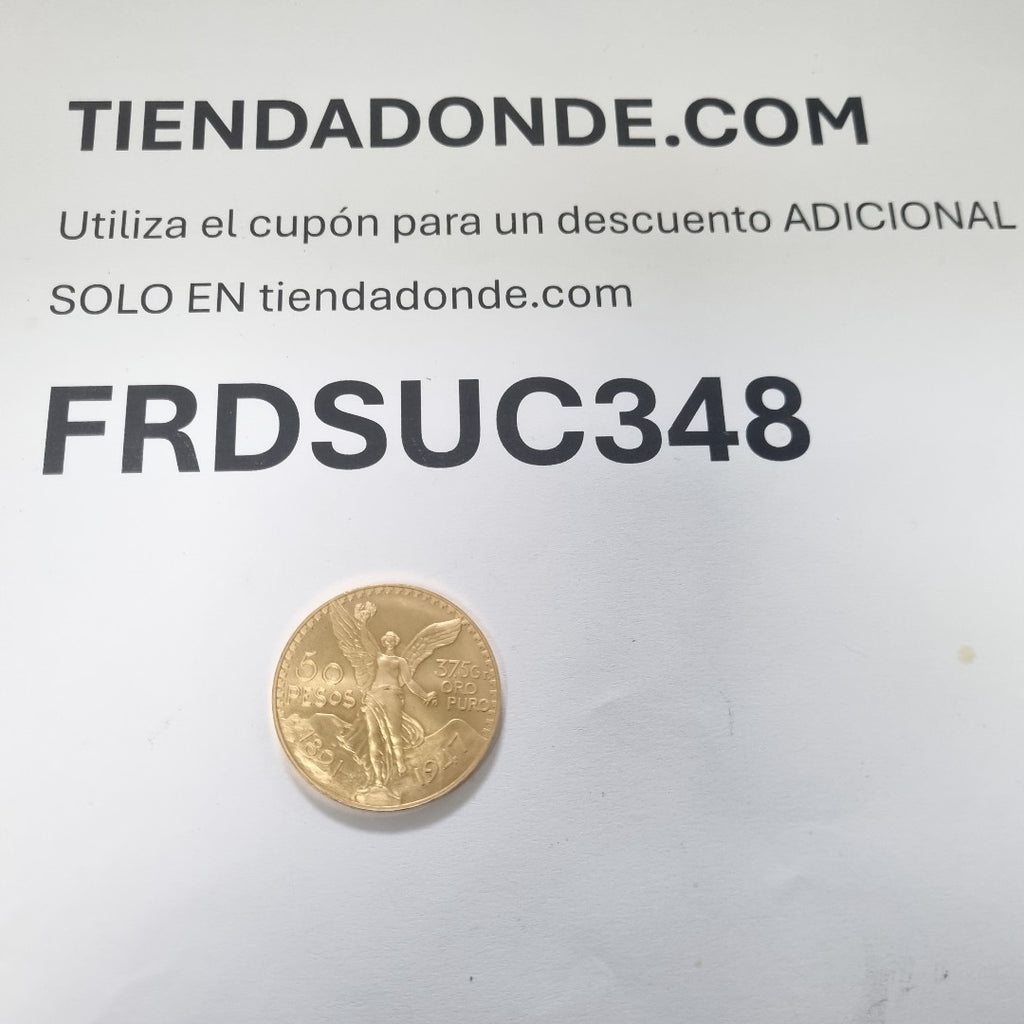 K1 41.6 GRMS 21 K IDENTIFICACIÓN MONEDA NOMINATIVA MONEDAS PESOS 50 PESOS (SEMINUEVO)