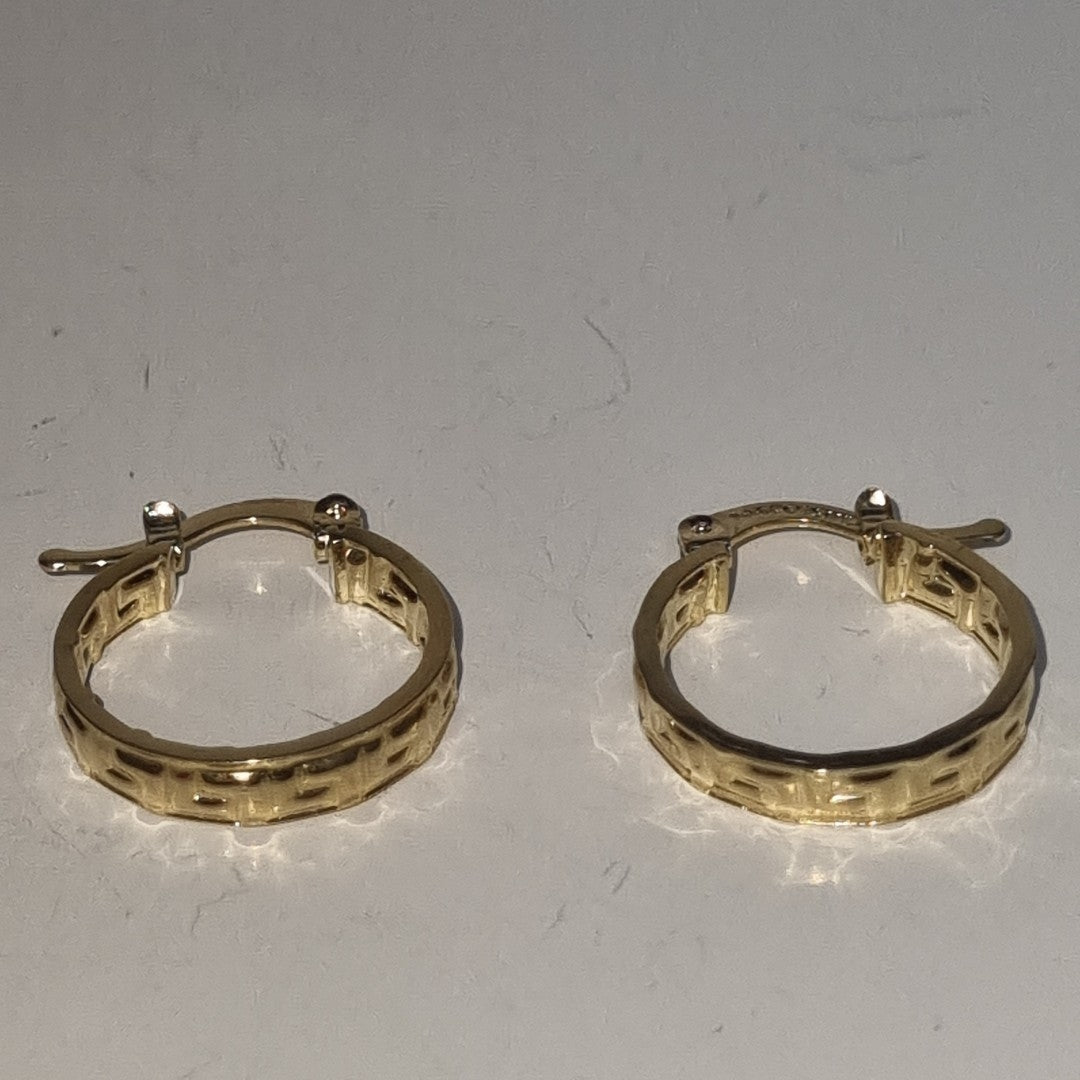 ARETES ARRACADAS FIG GRECAS 14K 1.8 GR (NUEVO)