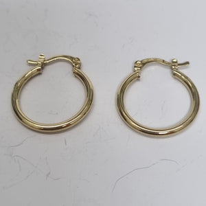 ARETES TEJIDO ARRACADAS LISAS 14K 1.1 GR (NUEVO)