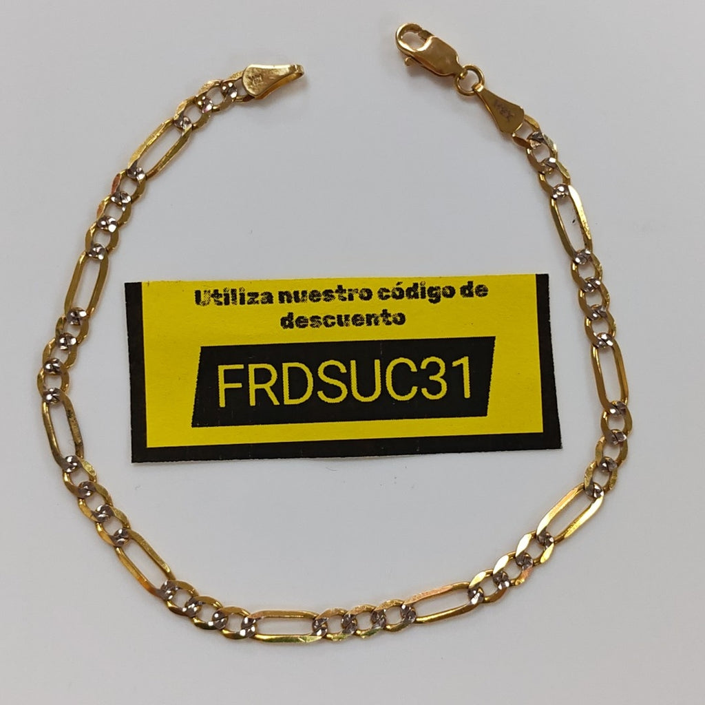 PULSERA 3X1 14K 21 CM 4.7 GR (NUEVO)