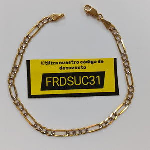 PULSERA 3X1 14K 21 CM 4.7 GR (NUEVO)