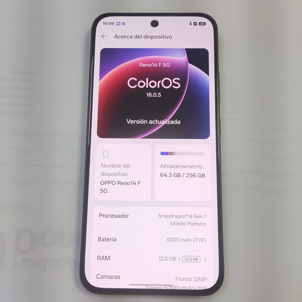 CELULAR OPPO RENO 14F CPH2743 (2025) 256 GB 12 GB RAM (SEMINUEVO)